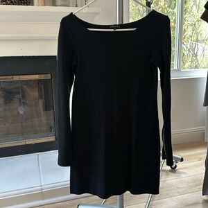 Theory Dress - Gold zipper sleeve detail